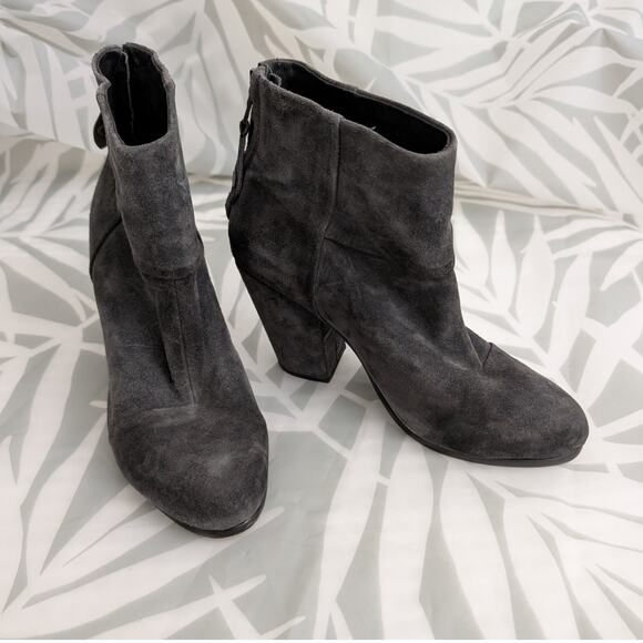 rag & bone gray suede newbury boot - Picture 2 of 15